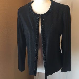 Elegant cardigan black with beads size medium from After Dark